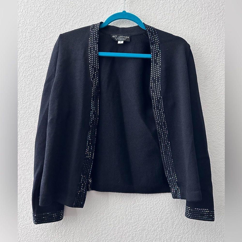 St. John sequin zip up jacket